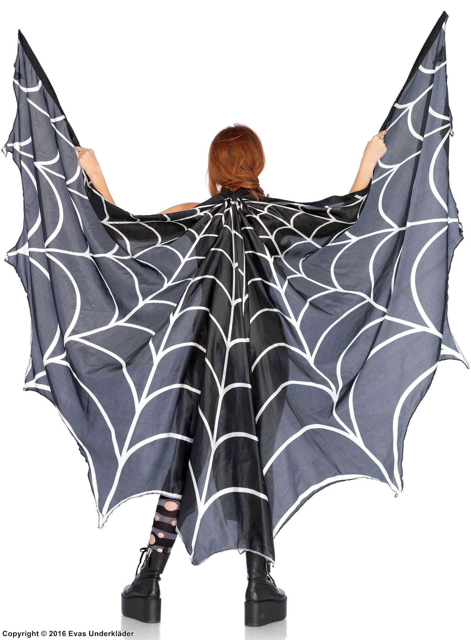 Costume wings, spider web
